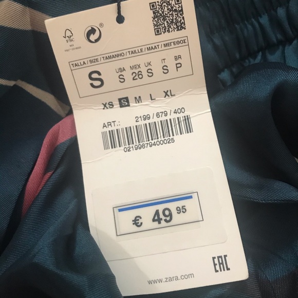 Zara Floral Satin Pants - Picture 3 of 3